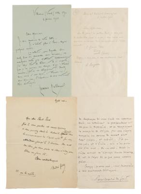 Lot #466 French Nobel Prize in Literature Winners (8) Autograph Letters Signed - Image 1