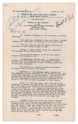 Lot #125 Richard Nixon, Gerald Ford, and Spiro