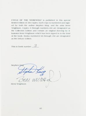 Lot #467 Stephen King and Berni Wrightson Signed Book with Sketch - Image 2