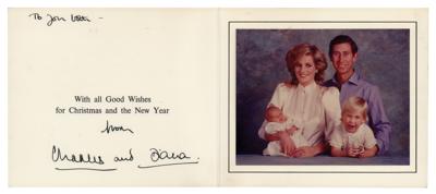 Lot #164 Princess Diana and King Charles III Christmas Card - Image 1