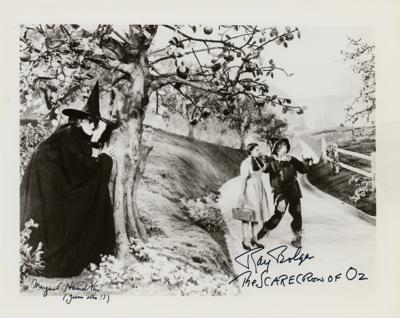 Lot #705 Wizard of Oz: Bolger and Hamilton Signed