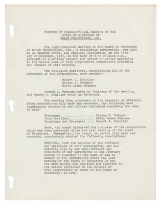 Lot #588 Steve McQueen Document Signed - Image 2