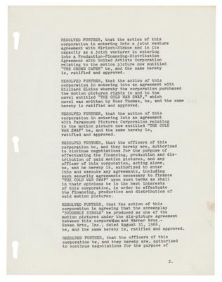 Lot #588 Steve McQueen Document Signed - Image 3