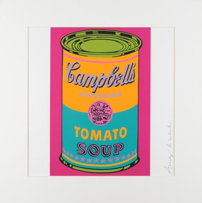 Lot #427 Andy Warhol Signed Silkscreen Print of Campbell's Tomato Soup - Image 3