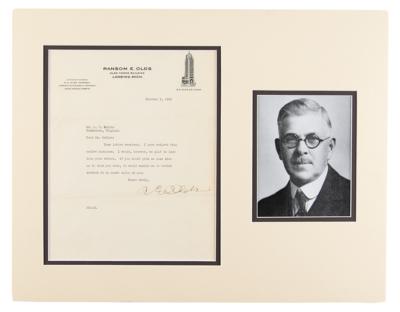 Lot #301 Ransom E. Olds Typed Letter Signed - Image 1