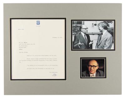 Lot #246 Menachim Begin Typed Letter Signed - Image 1