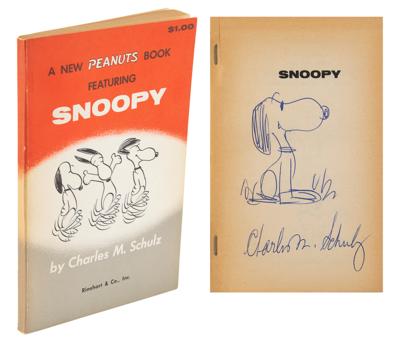 Lot #449 Charles Schulz Signed Sketch in Book - Image 1