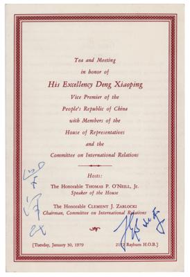 Lot #156 Deng Xiaoping Signed Program - Image 1