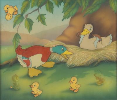 Lot #450 Duck Family production cels from The Ugly Duckling Production Cels - Image 1