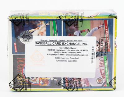 Lot #723 1986 Donruss Baseball Wax Box Baseball Cards - Image 2