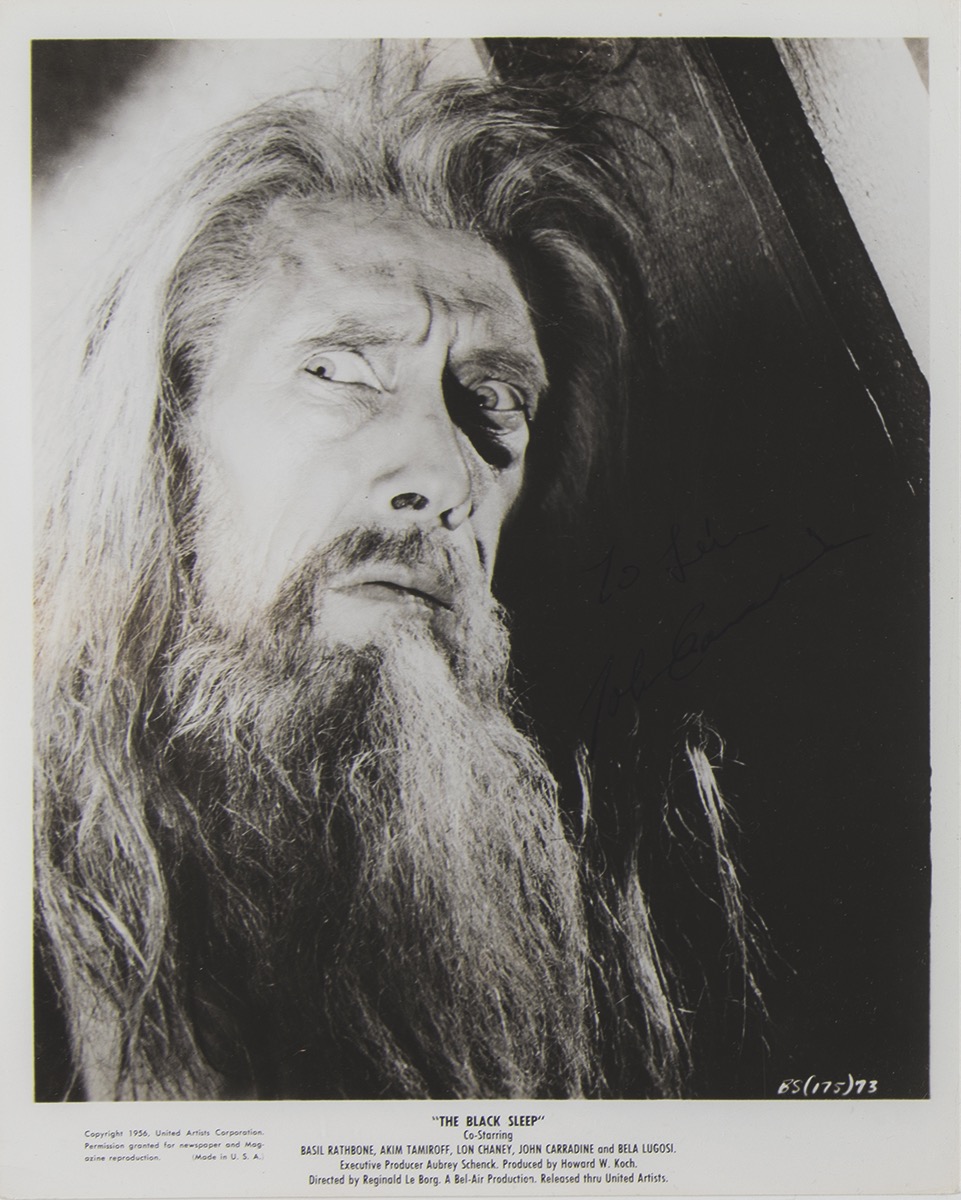 Lot #621 John Caradine Signed Photograph - Image 1
