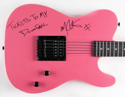 Lot #3654 Machine Gun Kelly Signed Guitar - Image 1