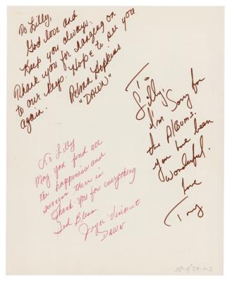 Lot #3303 Tony Orlando and Dawn Signed Photograph - Image 1