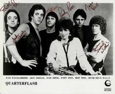 Lot #3510 Quarterflash Signed Photograph