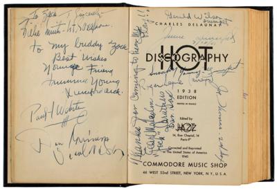 Lot #3120 Jazz Legends: Hot Discography Multi-Signed Book - Image 3