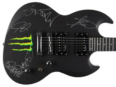Lot #3458 Anthrax Signed Guitar - Image 1