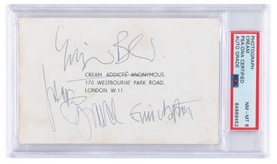 Lot #3168 Cream Signed Promo Card - Image 1