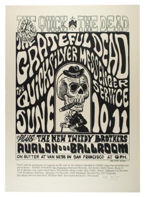 Lot #3099 Grateful Dead Limited Edition Oversized Lithograph Signed by Wes Wilson - Image 1