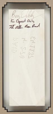 Lot #3236 Duane Allman Signed Check to Berry Oakley - Image 2