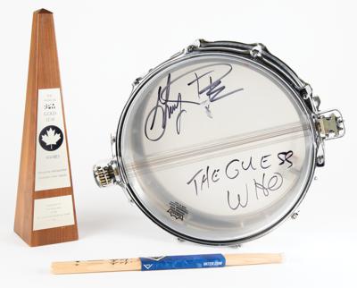 Lot #3245 The Guess Who: Garry Peterson's Stage/Studio-Used Ludwig Snare Drum and RPM Award - Image 1