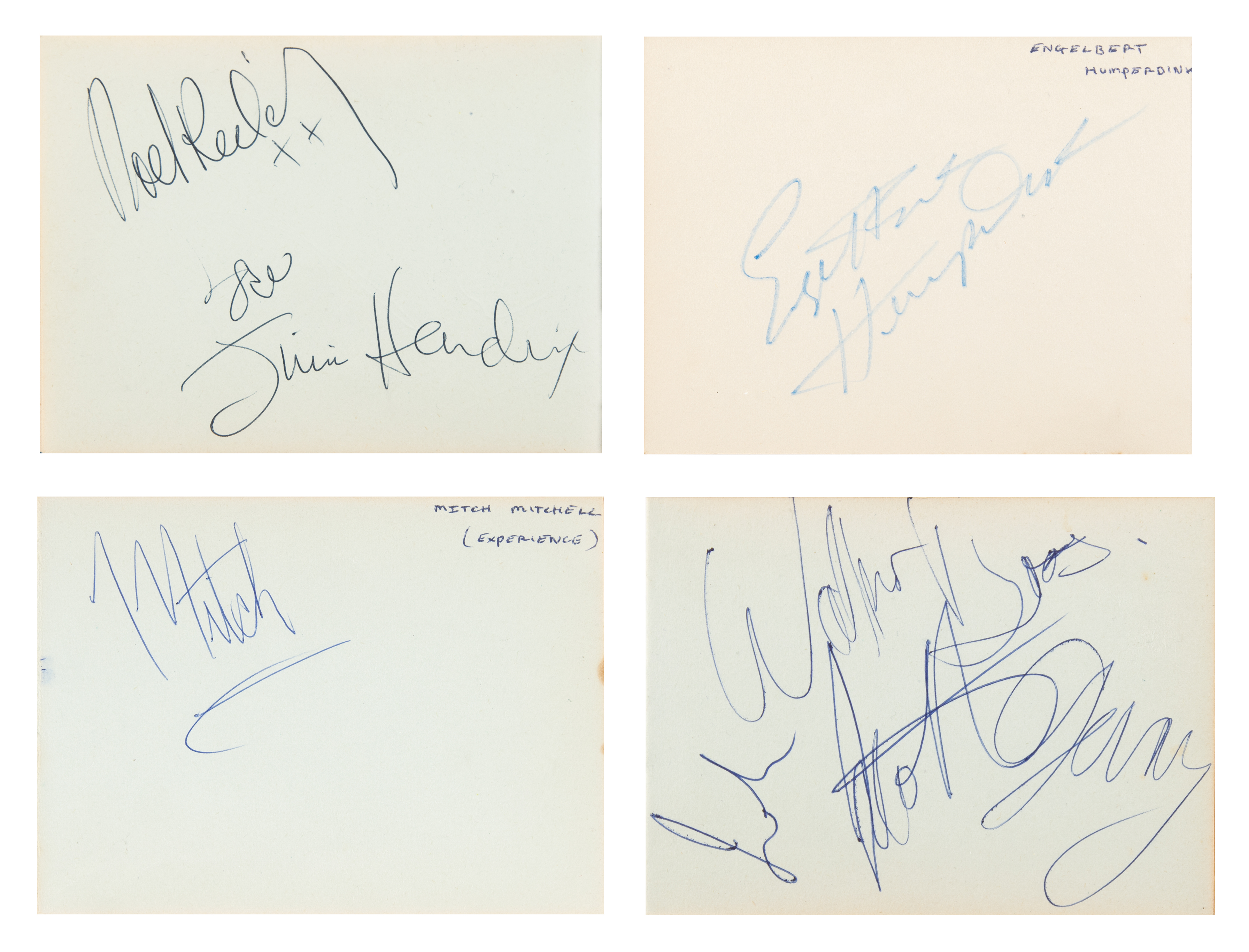 Lot #3052 Jimi Hendrix Experience Signatures - Image 1