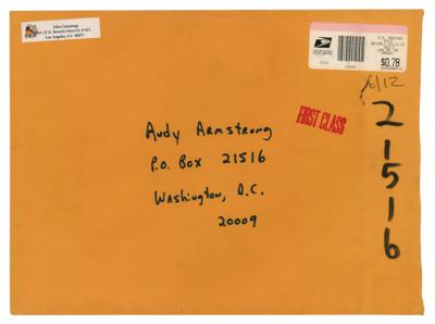 Lot #3409 Tim Burton Original Sketch Presented to Johnny Ramone - Image 2