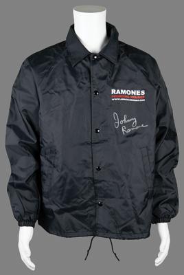 Lot #3392 Johnny Ramone's Personally-Owned and Signed Ramones Windbreaker Jacket - Image 1