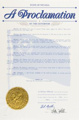 Lot #3405 Johnny Ramone's State of Nevada 'Ramones Day' Proclamation (1995) - Image 1