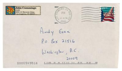 Lot #3402 Johnny Ramone's 1967 U.S. Selective Service Draft Card - Image 3