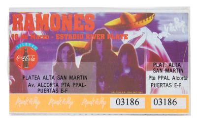 Lot #3398 The Ramones: Arturo Vega Hand-Painted Stage Backdrop from Adios Amigos Tour - Image 6