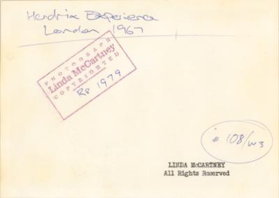 Lot #3065 Jimi Hendrix Experience Photograph by Linda McCartney - Image 2