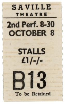 Lot #3056 Jimi Hendrix Experience 1967 'Sundays at the Saville' Program and Ticket Stub - Image 2