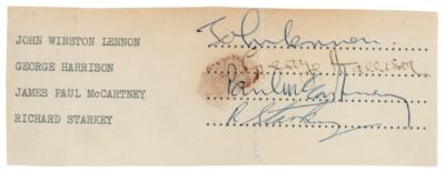 Lot #3008 Beatles Signatures (1967)