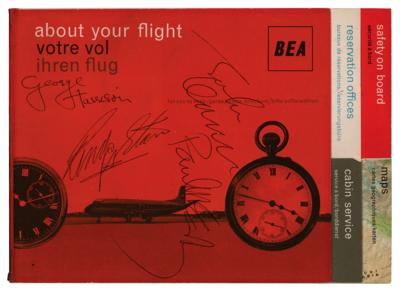 Lot #3003 Beatles Signed BEA In-Flight Booklet (February 1964) - Image 1