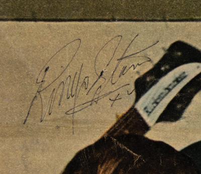 Lot #3004 Beatles Signed Magazine Poster (1963) - Image 3