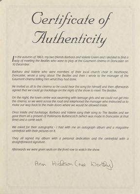 Lot #3004 Beatles Signed Magazine Poster (1963) - Image 8