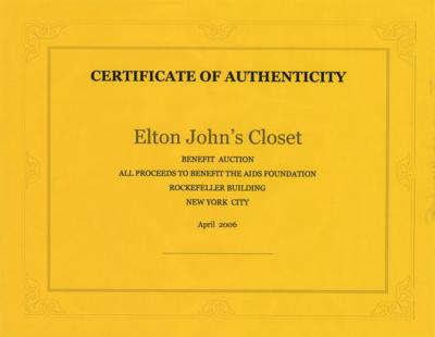 Lot #3247 Elton John's Personally-Owned and -Worn Versace Shirt - Image 4