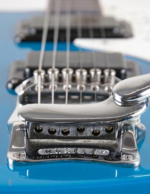 Lot #3434 Johnny Ramone's Signed and Rehearsal-Used Blue Mosrite Electric Guitar - Image 11