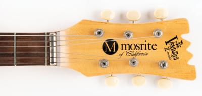 Lot #3434 Johnny Ramone's Signed and Rehearsal-Used Blue Mosrite Electric Guitar - Image 8