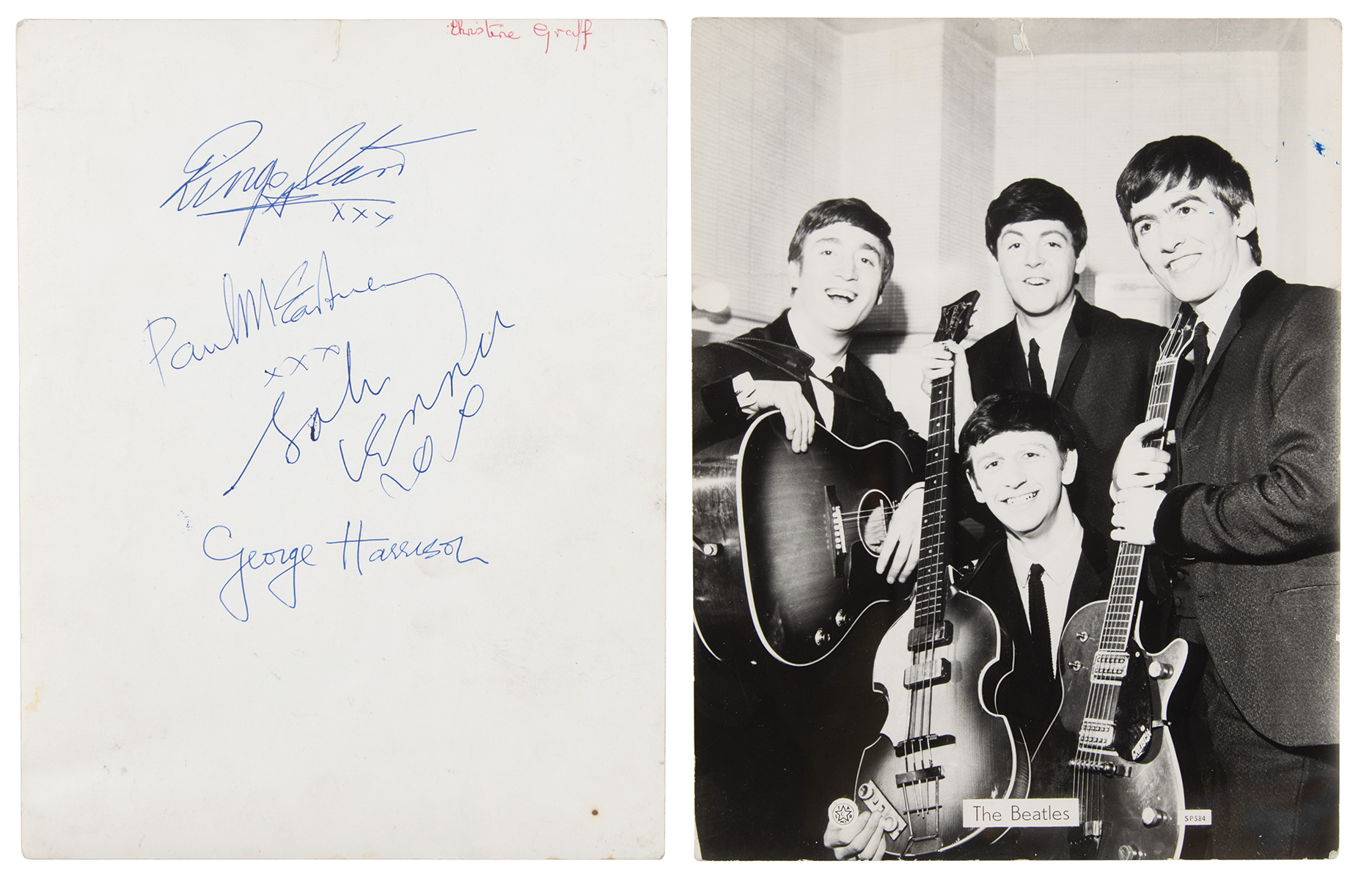 Lot #3002 Beatles Signed Photograph: 'Star Pics' (1963) - Image 1