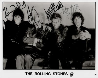 Lot #3070 Rolling Stones Signed Photograph - Image 1