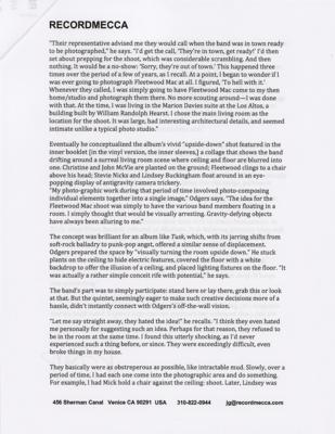 Lot #3243 Fleetwood Mac (3) Tusk Alternate Album Art Photographs Signed by Photographer/Designer Jayme Odgers - Image 6