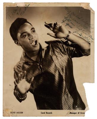 Lot #3160 Jackie Wilson Signed Photograph - Image 1