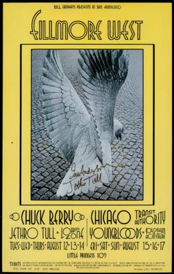 Lot #3289 Jethro Tull: Ian Anderson Signed Poster - Image 1