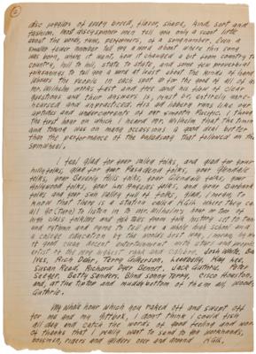 Lot #3161 Woody Guthrie Autograph Letter Signed on Folk Songs and Radio Play - Image 2
