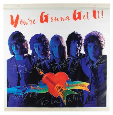 Lot #3386 Tom Petty and the Heartbreakers Signed Oversized 1978 Vinyl Promo Poster - Image 1