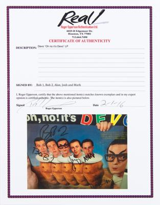 Lot #3472 Devo Signed Album - Image 2