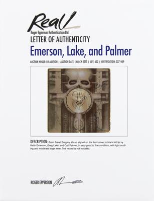 Lot #3279 Emerson, Lake, and Palmer Signed Album - Image 2