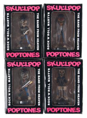 Lot #3418 Ramones Complete Set of (4) Skullpop Poptones Figures - Image 1