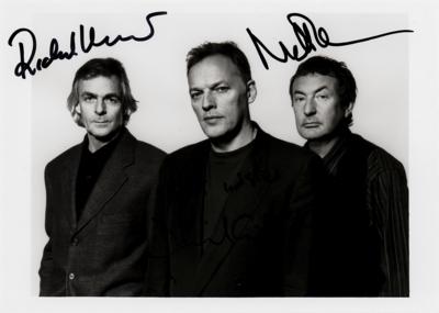 Lot #3110 Pink Floyd: Wright and Mason Signed Photograph - Image 1